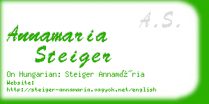 annamaria steiger business card